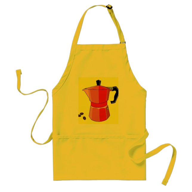 Red Rainbow Espresso Standard Apron (Front)