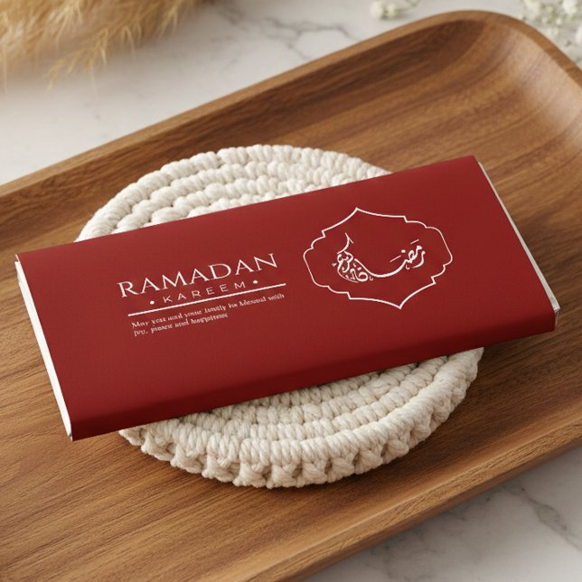 Red Ramadan Kareem Chocolate Bar Wrapper Islamic (Creator Uploaded)