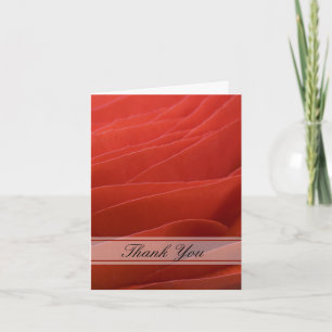Red Ranunculus Bridesmaid Thank You Card