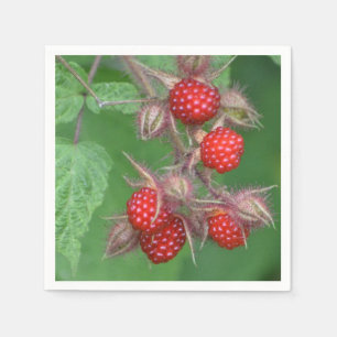 Red Raspberries Paper Napkin