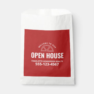Red Real Estate Open House Goodie Favour Bag