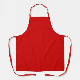Red-red, party red, solid colour, apron