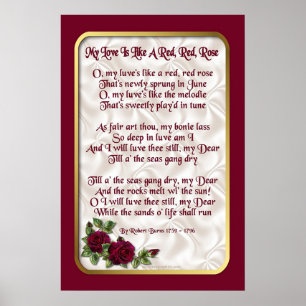 Red Red Rose Poster