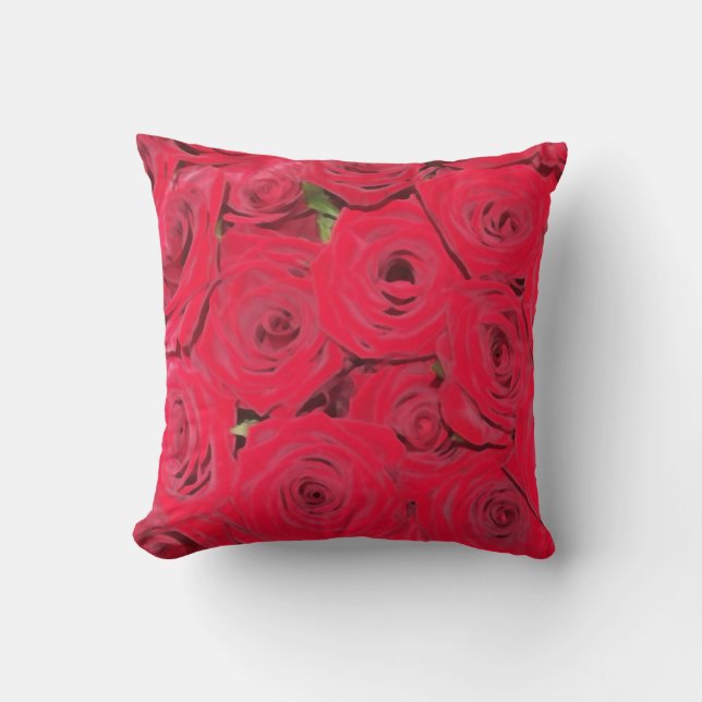 Red Red Roses Cushion (Front)