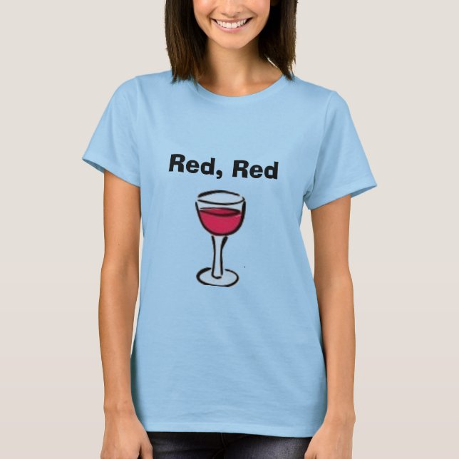 Red. Red Wine T-Shirt (Front)