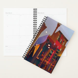 Red reflections on the streets of Philadelphia Planner