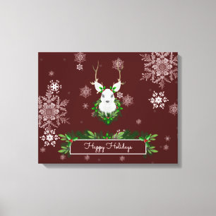 Red Reindeer Canvas Print