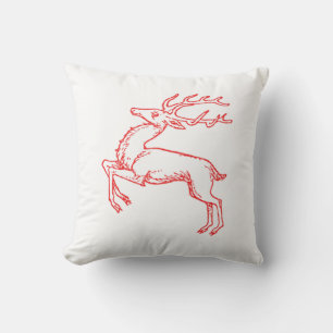 Red Reindeer Cushion