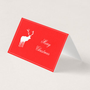 Red Reindeer Elegant Holiday Card