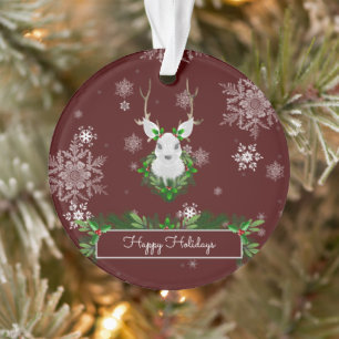 Red Reindeer Ornament