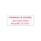 Red Return Address Custom Template Wedding