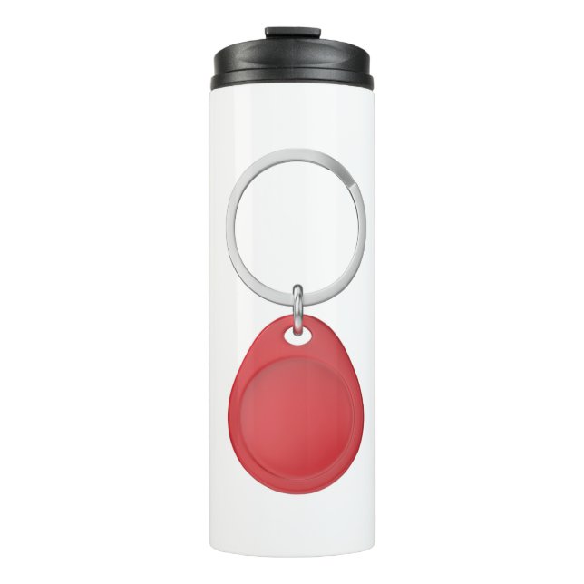 Red RFID key fob Thermal Tumbler (Front)