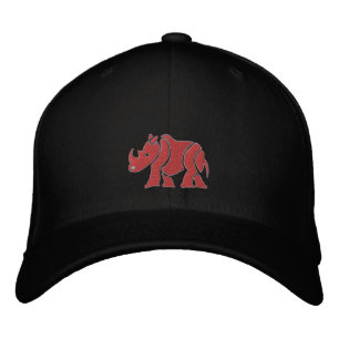 Red Rhino Embroidered Hat