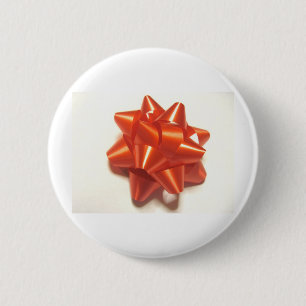 Red Ribbon 6 Cm Round Badge