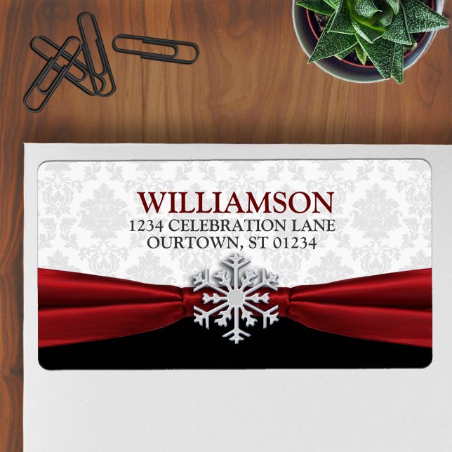 Red Ribbon Address Labels (Creator Uploaded)