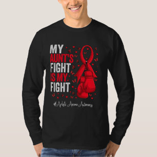 Red Ribbon Aunt Aplastic Anaemia Awareness T-Shirt