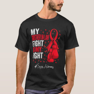 Red Ribbon Brother In Law Sepsis Awareness T-Shirt