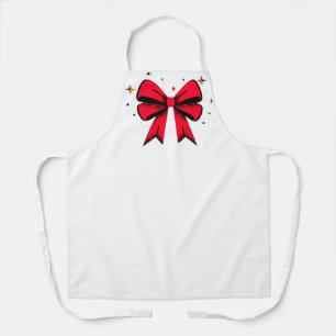 Red Ribbon cooking / medical wear Apron 