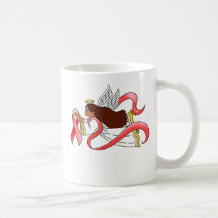 "Red Ribbon"  Ethnic Awareness Angel Coffee Mug