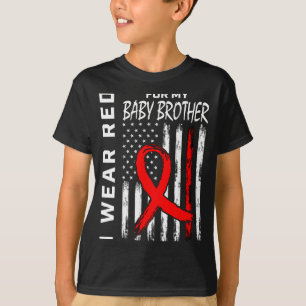 Red Ribbon For My Brother Heart Disease Awareness T-Shirt