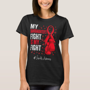 Red Ribbon Granddaughter Vasculitis Awareness T-Shirt
