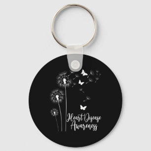 Red Ribbon Heart Disease Awareness Month American Key Ring