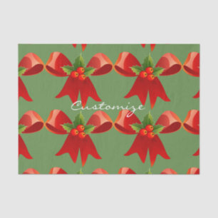 Red Ribbon Holly Thunder_Cove Tissue Paper