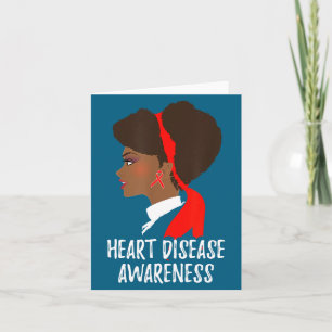 Red Ribbon Month _ National Heart Disease Awarenes Card
