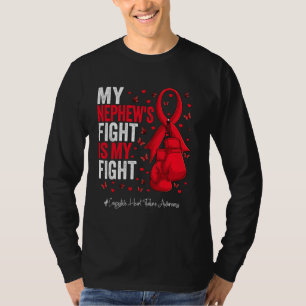 Red Ribbon Nephew Congestive Heart Failure Awarene T-Shirt