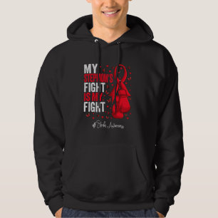 Red Ribbon Stepmother Stroke Awareness Hoodie