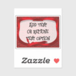 Red Ribbon Tag Christmas<br><div class="desc">* Fun holiday sticker for Christmas! * Choose from several sizes, matte or transparent. * Cutout stickers are available in several size options. * Choose size and use for DIY projects, crafting projects and scrap booking ideas, too! * Use to decorate sports bottles, laptops, lockers and more. * Large stickers...</div>