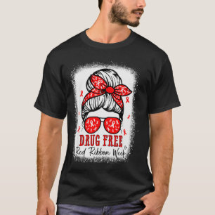 Red Ribbon Week Awareness Coquette Drug Anti-drug T-Shirt