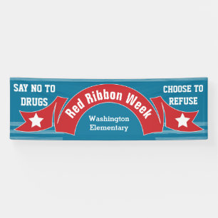 Red Ribbon Week - Drug Free School Banner