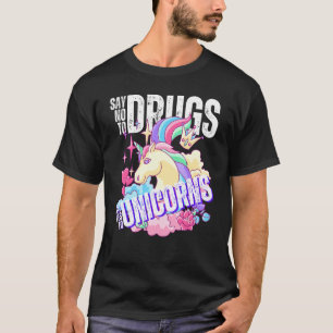 Red Ribbon Week Say No To Drugs Say Yes To UNICORN T-Shirt