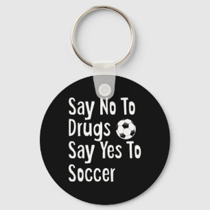 Red Ribbon Week Youth Kids Say No Say Yes To Socce Key Ring