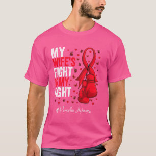 Red Ribbon Wife Haemophilia Awareness T-Shirt