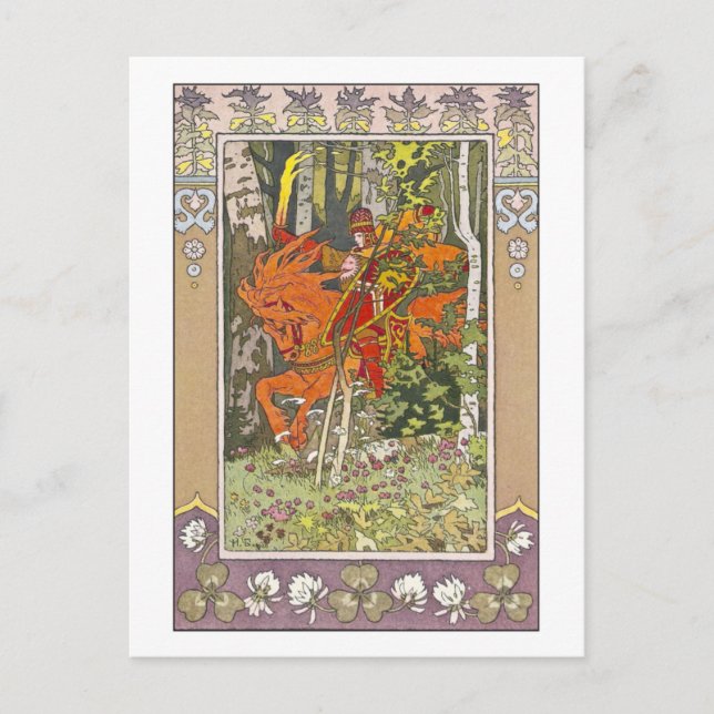 Red Rider by Ivan Bilibin Postcard (Front)