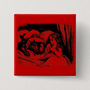 Red Riding Hood 15 Cm Square Badge