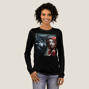 Red riding hood an his wolf  Tri-Blend shirt