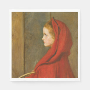 Red Riding Hood (by John Everett Millais) Napkin