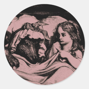 Red Riding Hood Classic Round Sticker