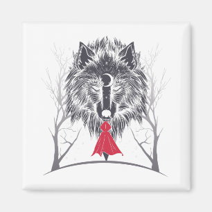 Red Riding Hood Costume Gif For Girls Magnet