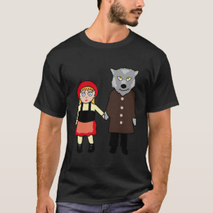 Red Riding Hood Wolf Cartoon T-Shirt