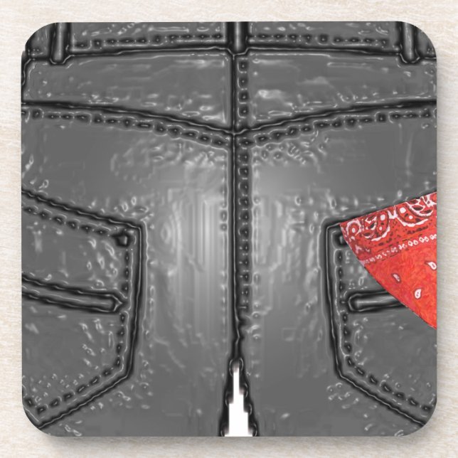 Red Right Hanky Coaster (Front)