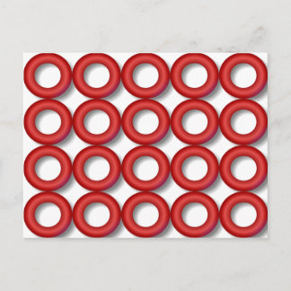 Red Rings Postcard