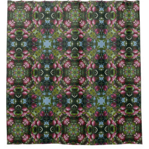 Red Ripe Apples On Tree Nature Art Pattern Shower Curtain