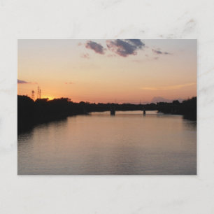 Red River at Sunset Postcard