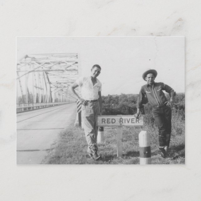 Red River Bridge Postcard (Front)