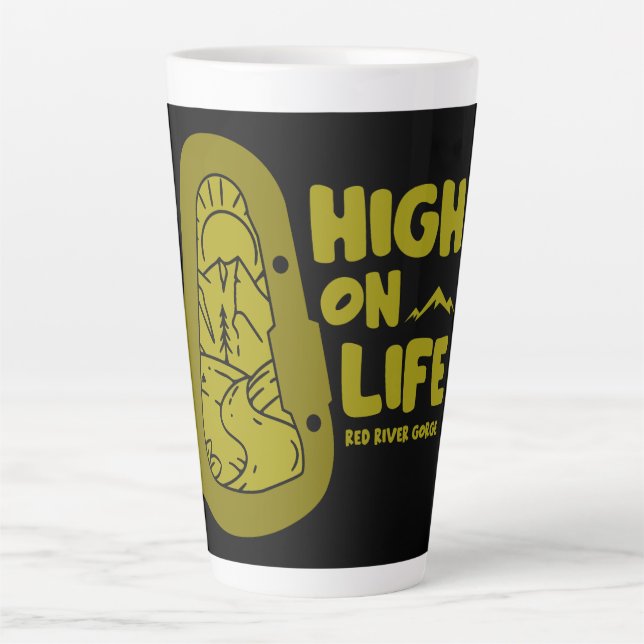 Red River Gorge Alpinism USA Latte Mug (Front)
