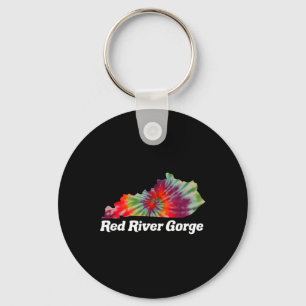 Red River Gorge Climbing Rrg Kentucky Tie Dye Key Ring